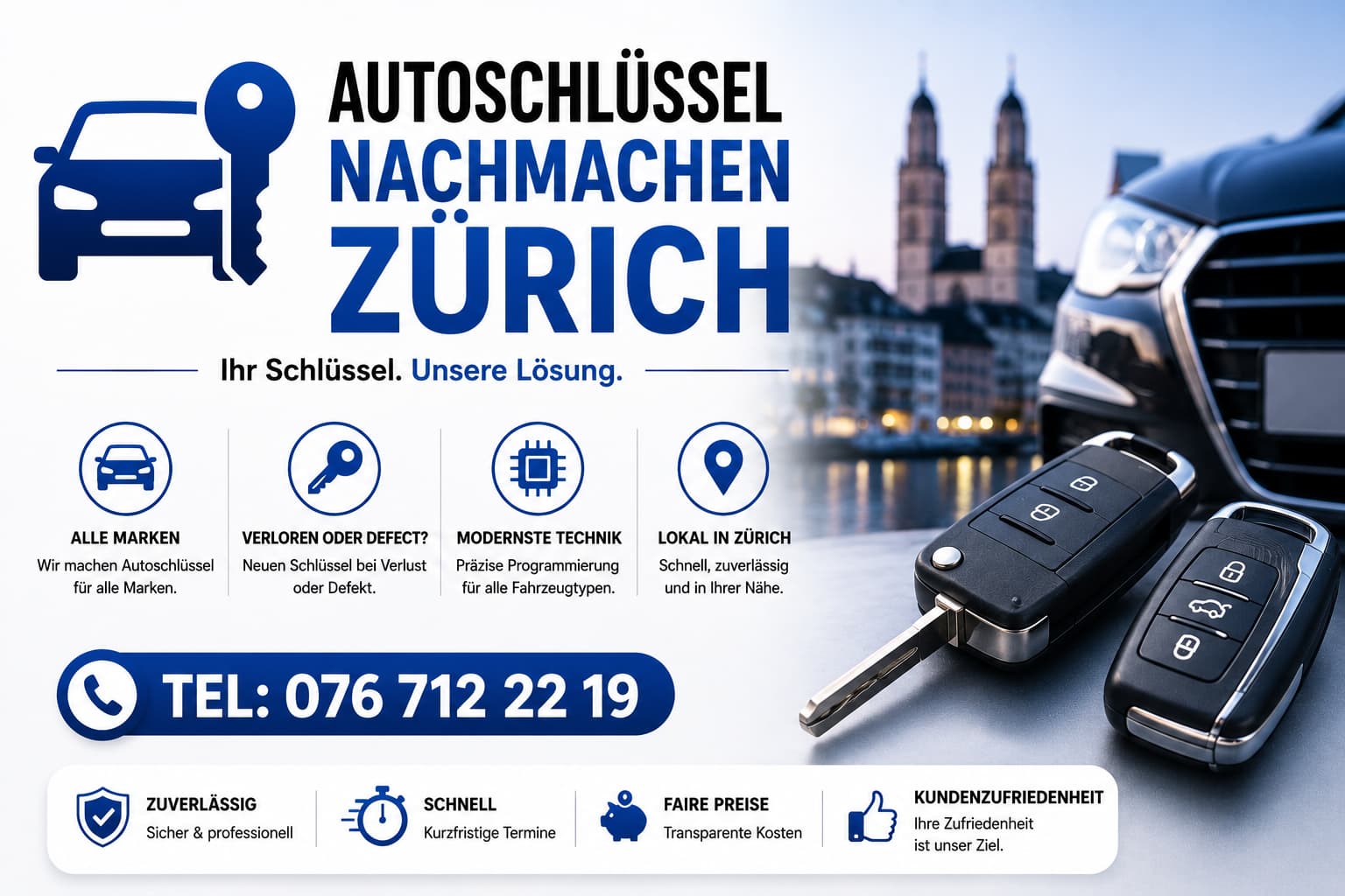 autoschlüssel nachmachen zürich