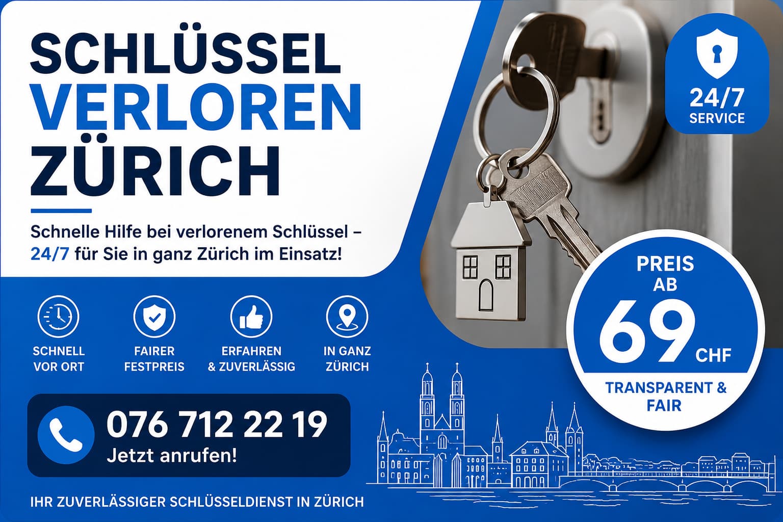 Schlüssel verloren Zürich