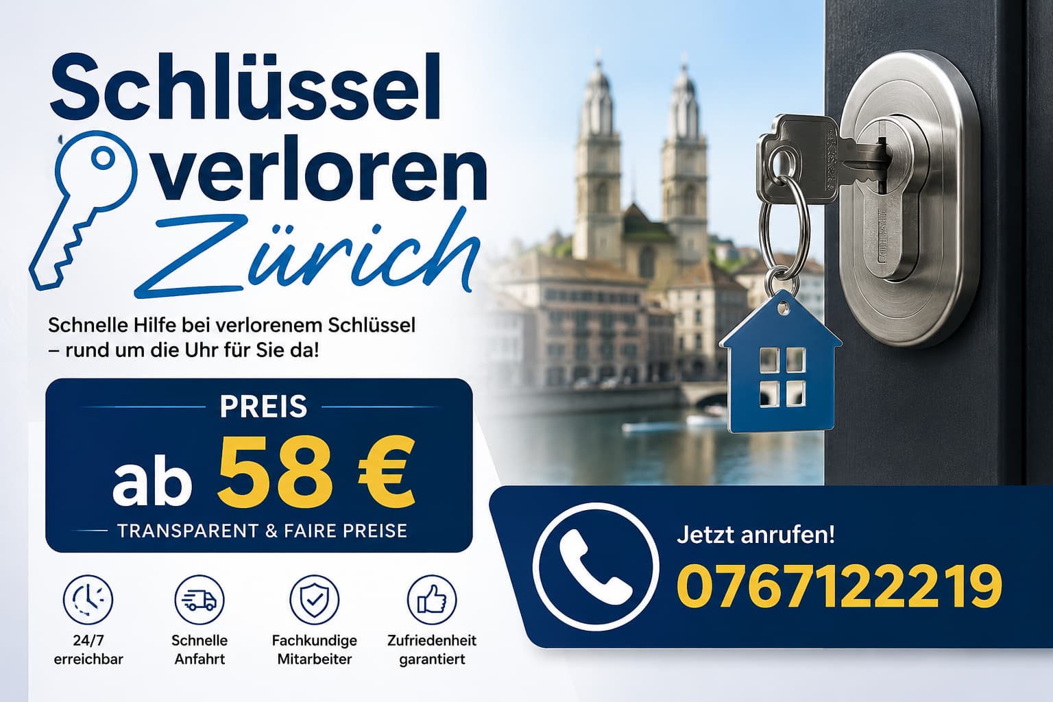 Schlüssel verloren Zürich