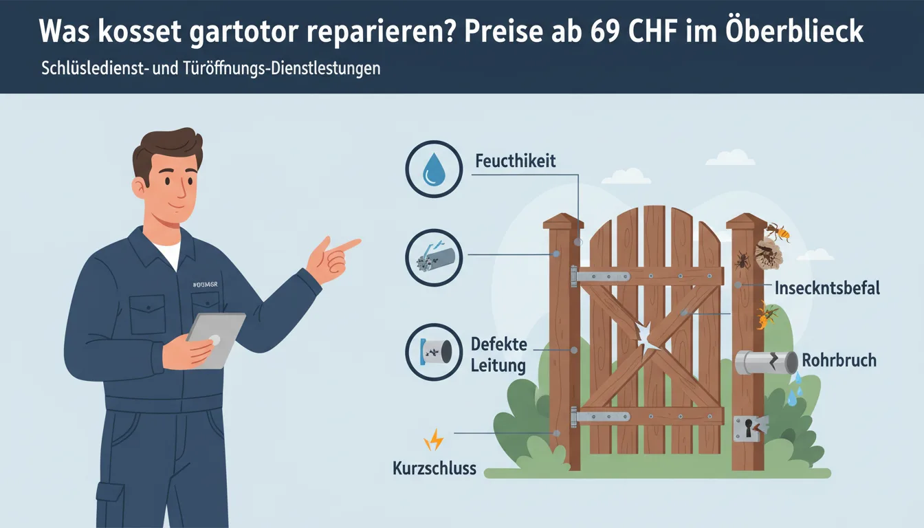 gartentor reparieren – Problem