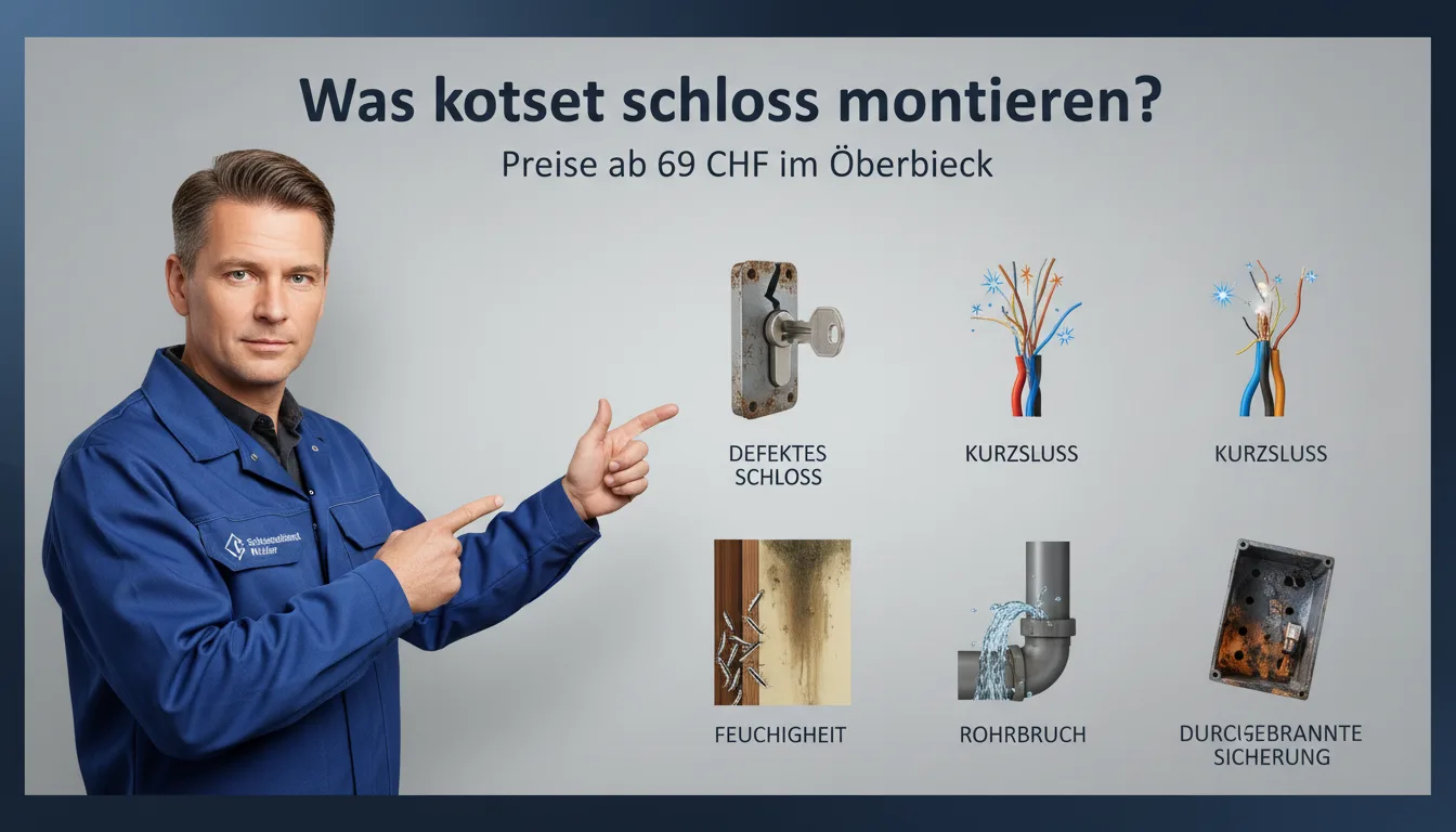 schloss montieren – Problem