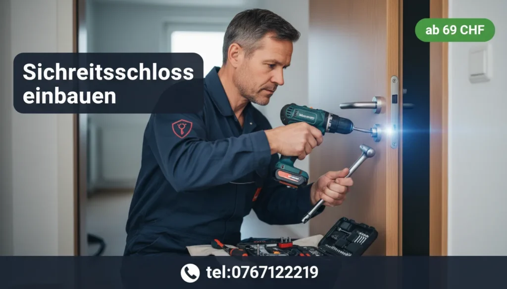 sicherheitsschloss einbauen
